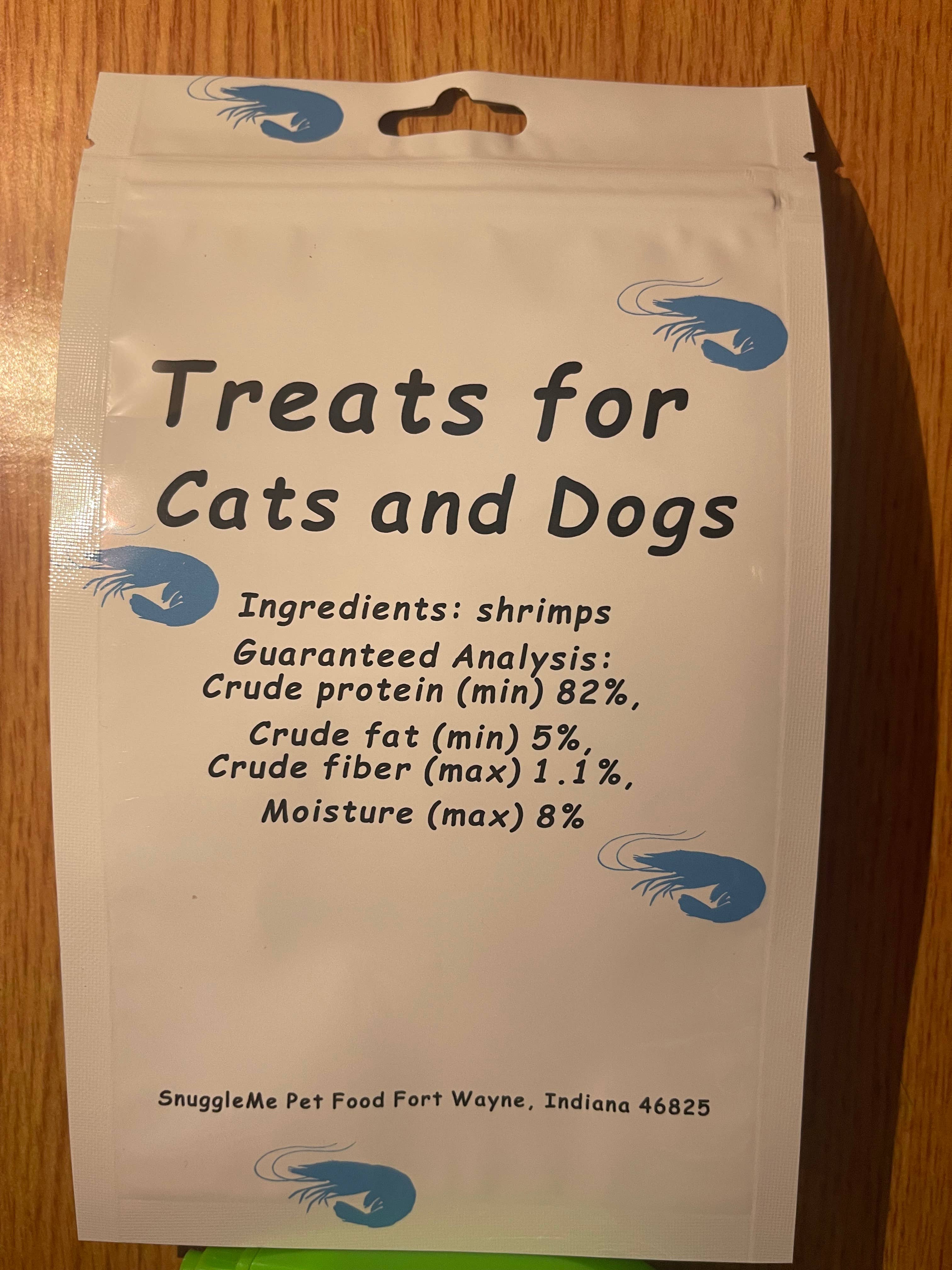 Snuggleme Freeze Dried Shrimps for cats and dogs