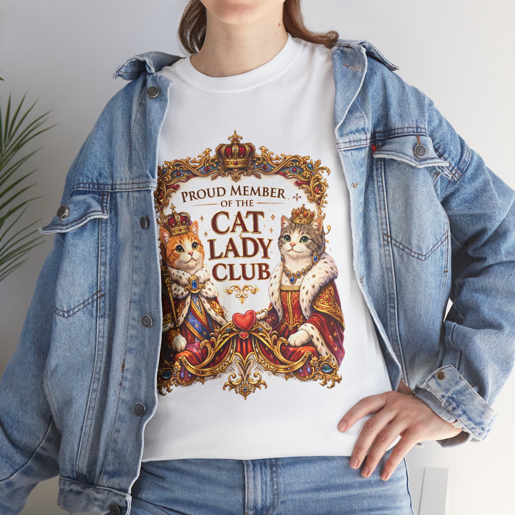 Cat Lady Club T-Shirt — Proud Member Vintage Royal Cats Tee