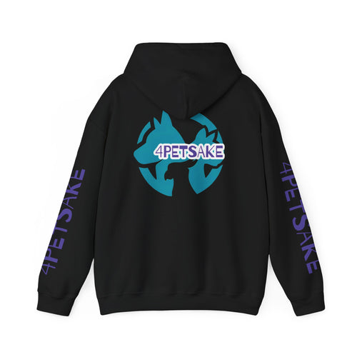 4Petsake Logo Hoodie — Pet Rescue & Adoption Support Pullover