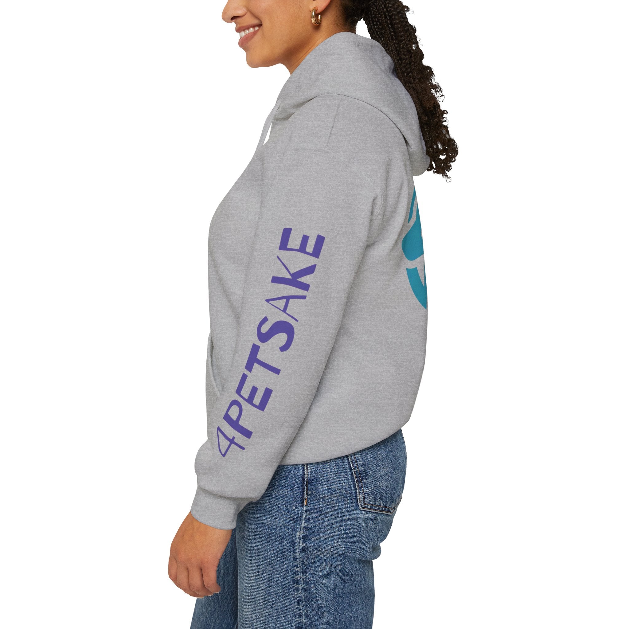 4Petsake Logo Hoodie — Pet Rescue & Adoption Support Pullover