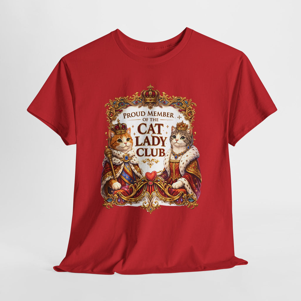 Cat Lady Club T-Shirt — Proud Member Vintage Royal Cats Tee