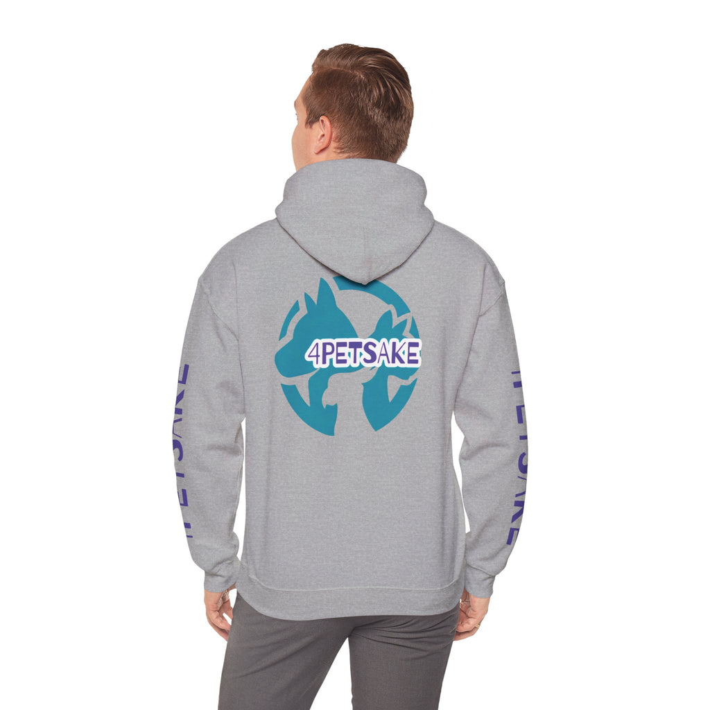 4Petsake Logo Hoodie — Pet Rescue & Adoption Support Pullover