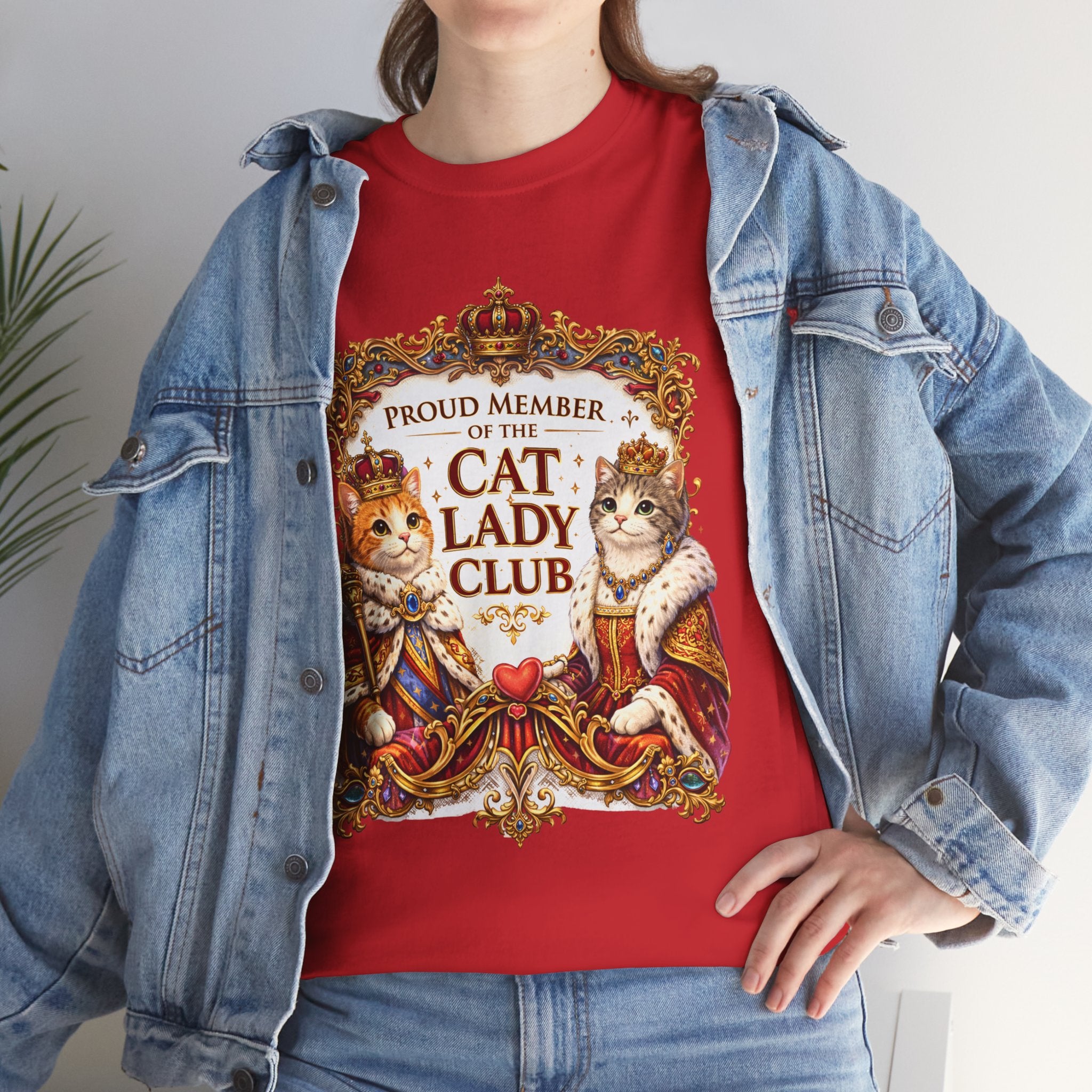 Cat Lady Club T-Shirt — Proud Member Vintage Royal Cats Tee