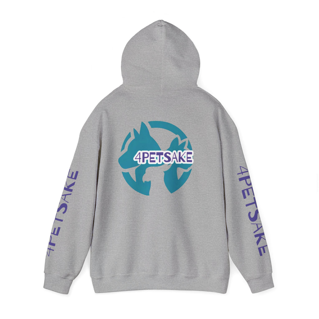 4Petsake Logo Hoodie — Pet Rescue & Adoption Support Pullover