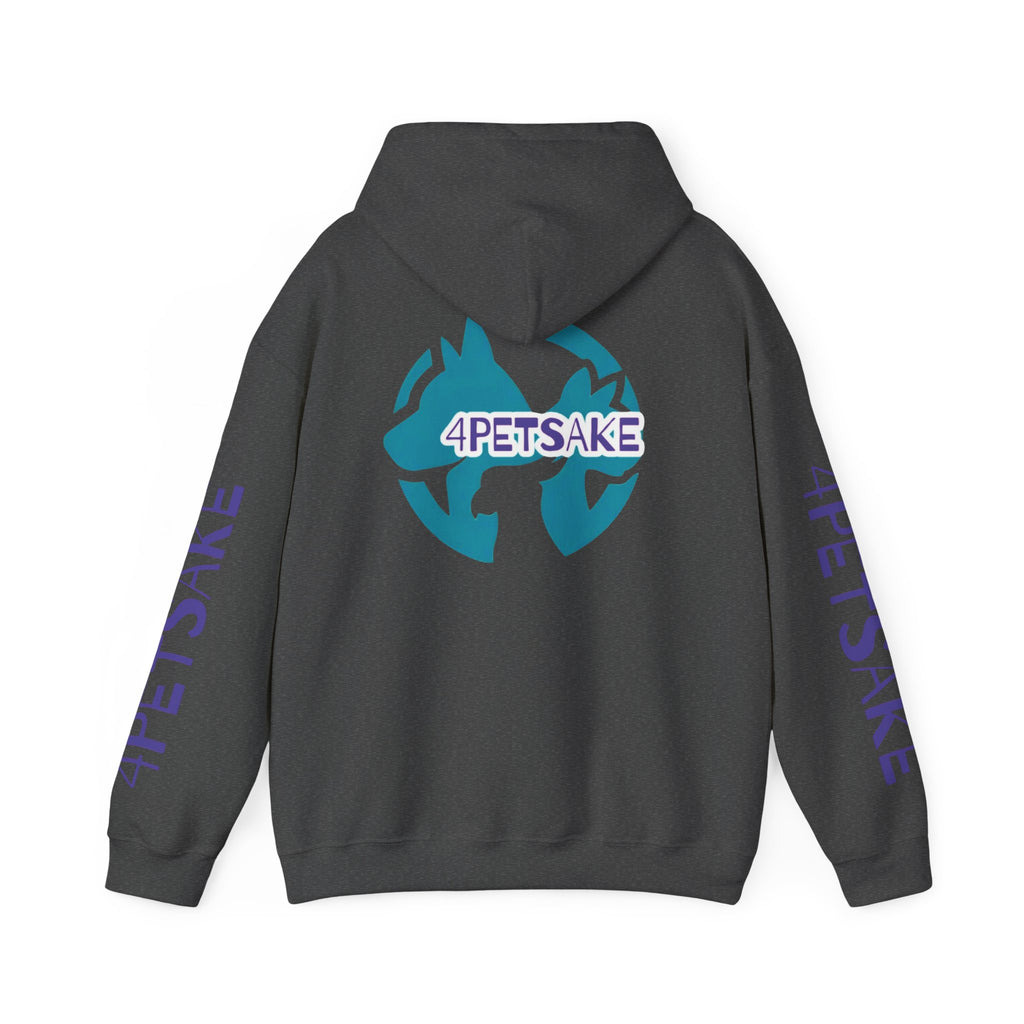 4Petsake Logo Hoodie — Pet Rescue & Adoption Support Pullover