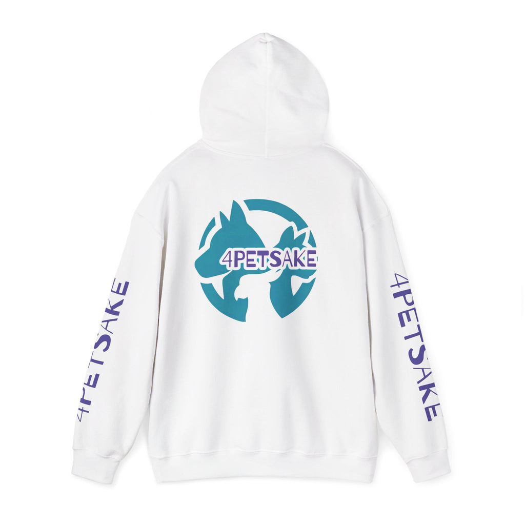 4Petsake Logo Hoodie — Pet Rescue & Adoption Support Pullover