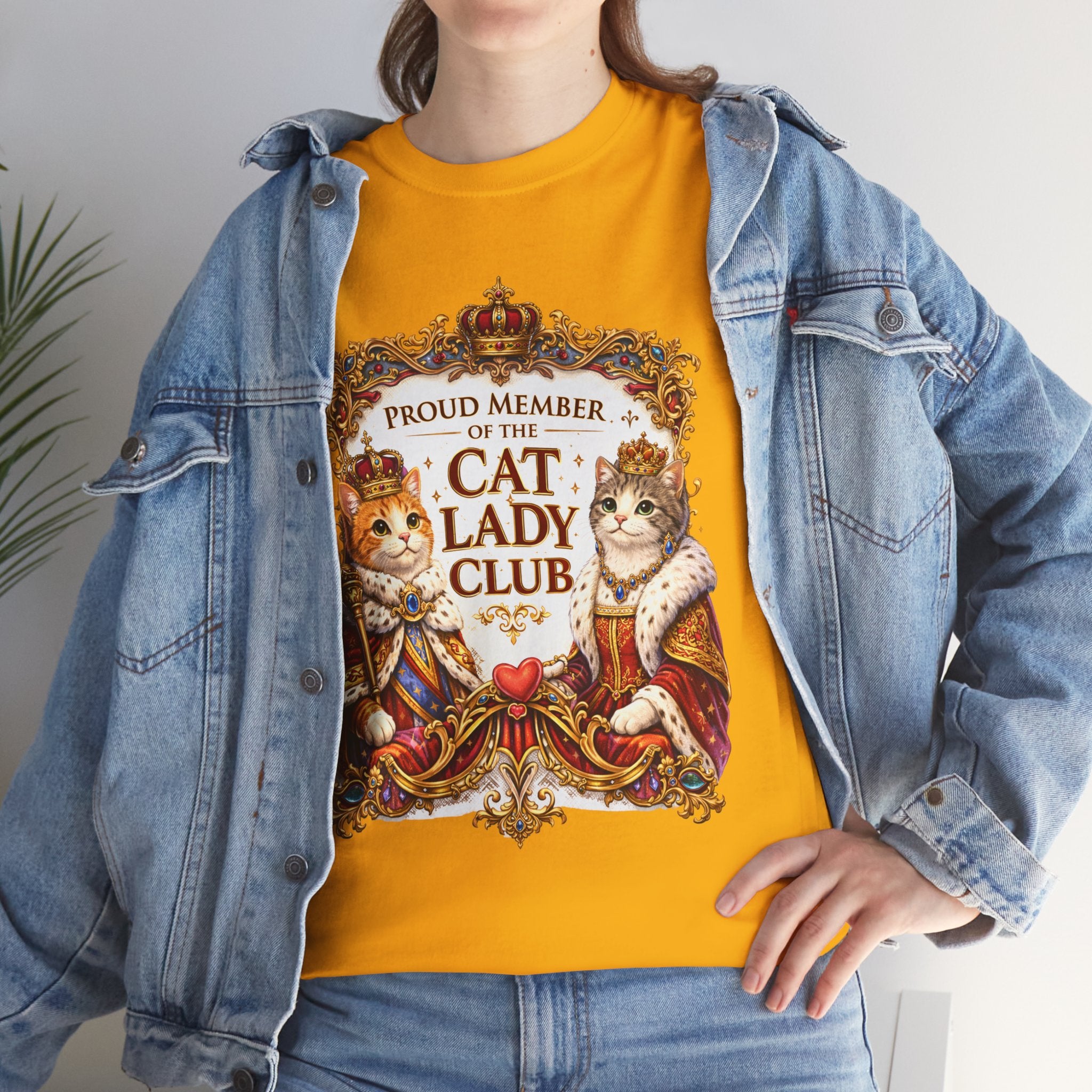 Cat Lady Club T-Shirt — Proud Member Vintage Royal Cats Tee
