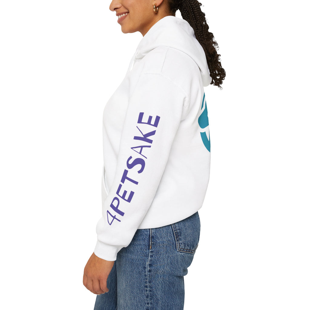 4Petsake Logo Hoodie — Pet Rescue & Adoption Support Pullover