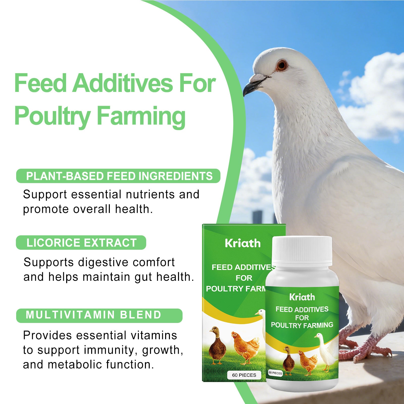 Nutritional Support Tablets For Poultry And Small Animals