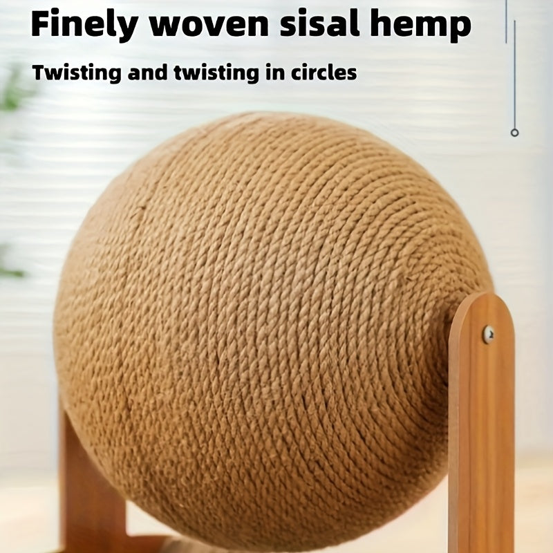 2-in-1 Cat Scratcher with Hanging Ball Toy - Ultra-high Fencing Scratcher Column for Sharpening Claws, Heavy-duty Scratcher Pad for Big Cats - The Best-selling Among Pet Supplies