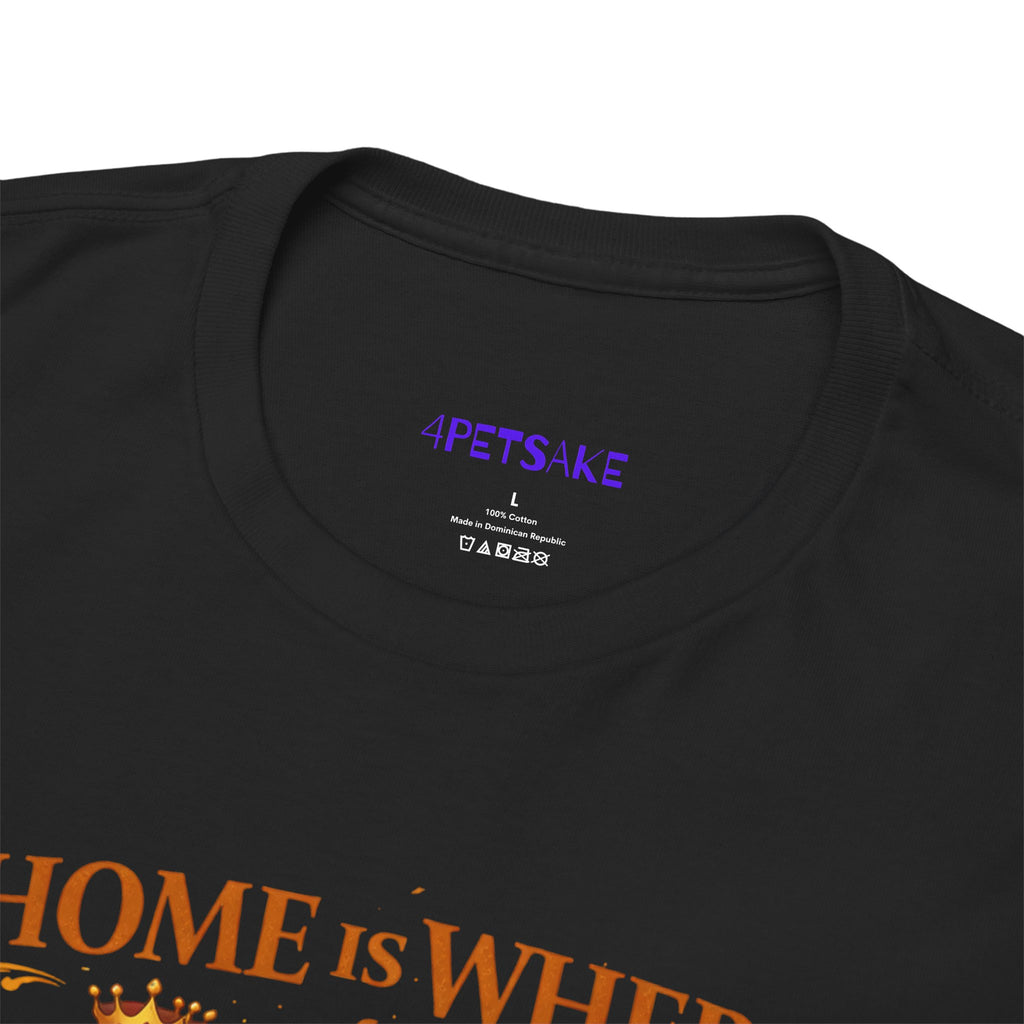 Cat Judgment T-Shirt — "Home Is Where the Cat Is Judging You" Graphic Tee