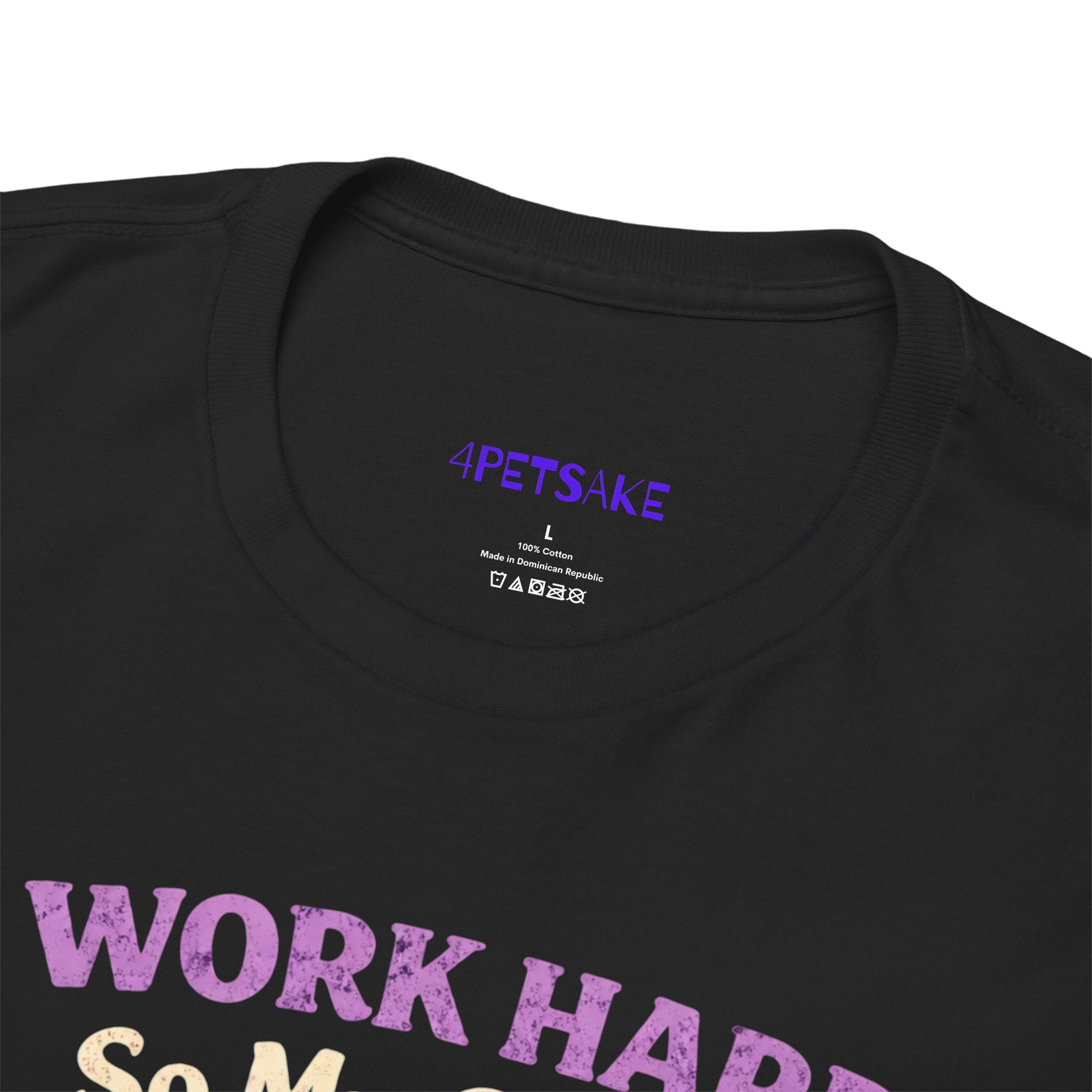 Cat Lover T‑Shirt — "I Work Hard So My Cat Can Have a Better Life" Graphic Tee