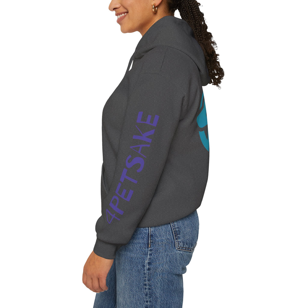 4Petsake Logo Hoodie — Pet Rescue & Adoption Support Pullover