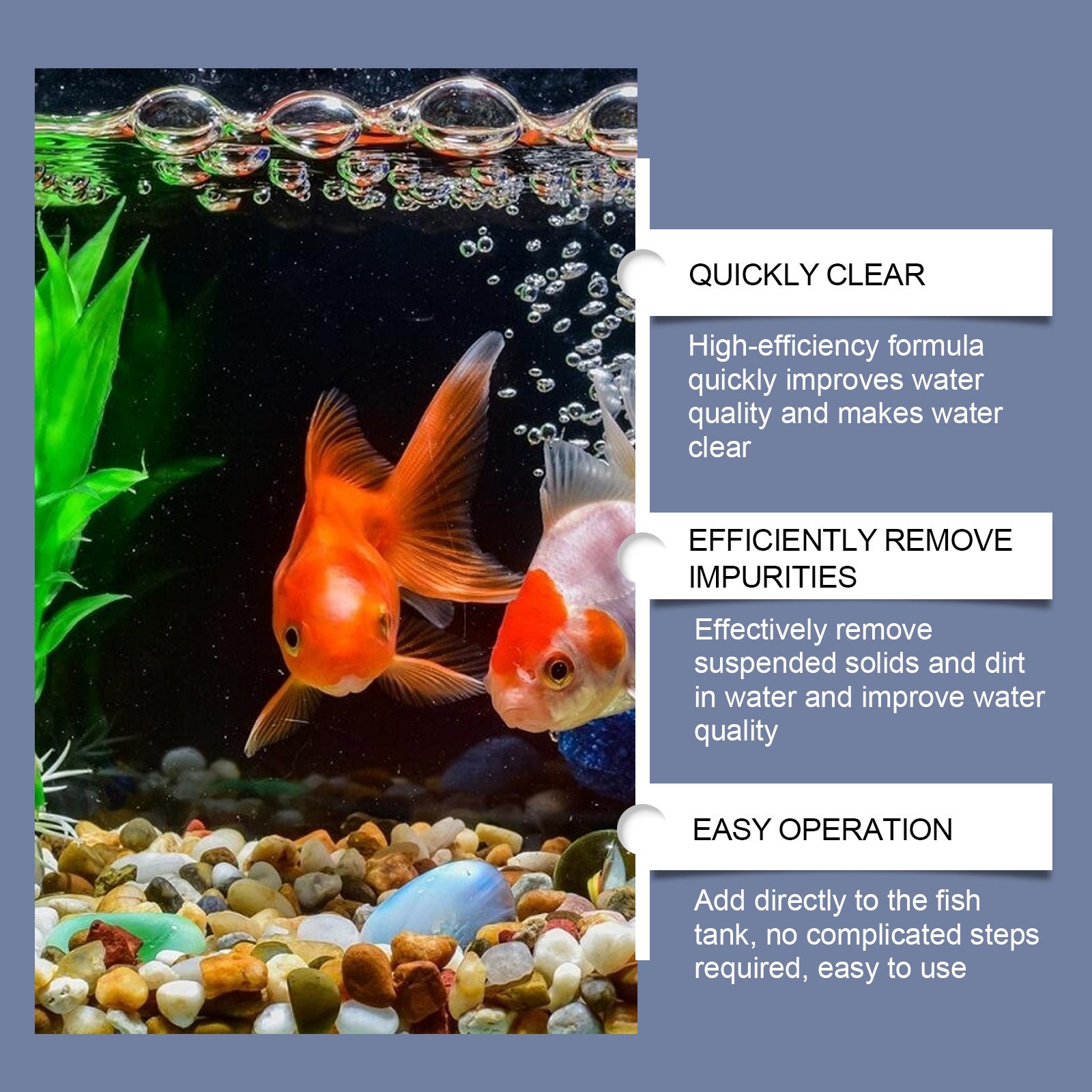 Fish Tank Water Quality Decontamination Cleaner