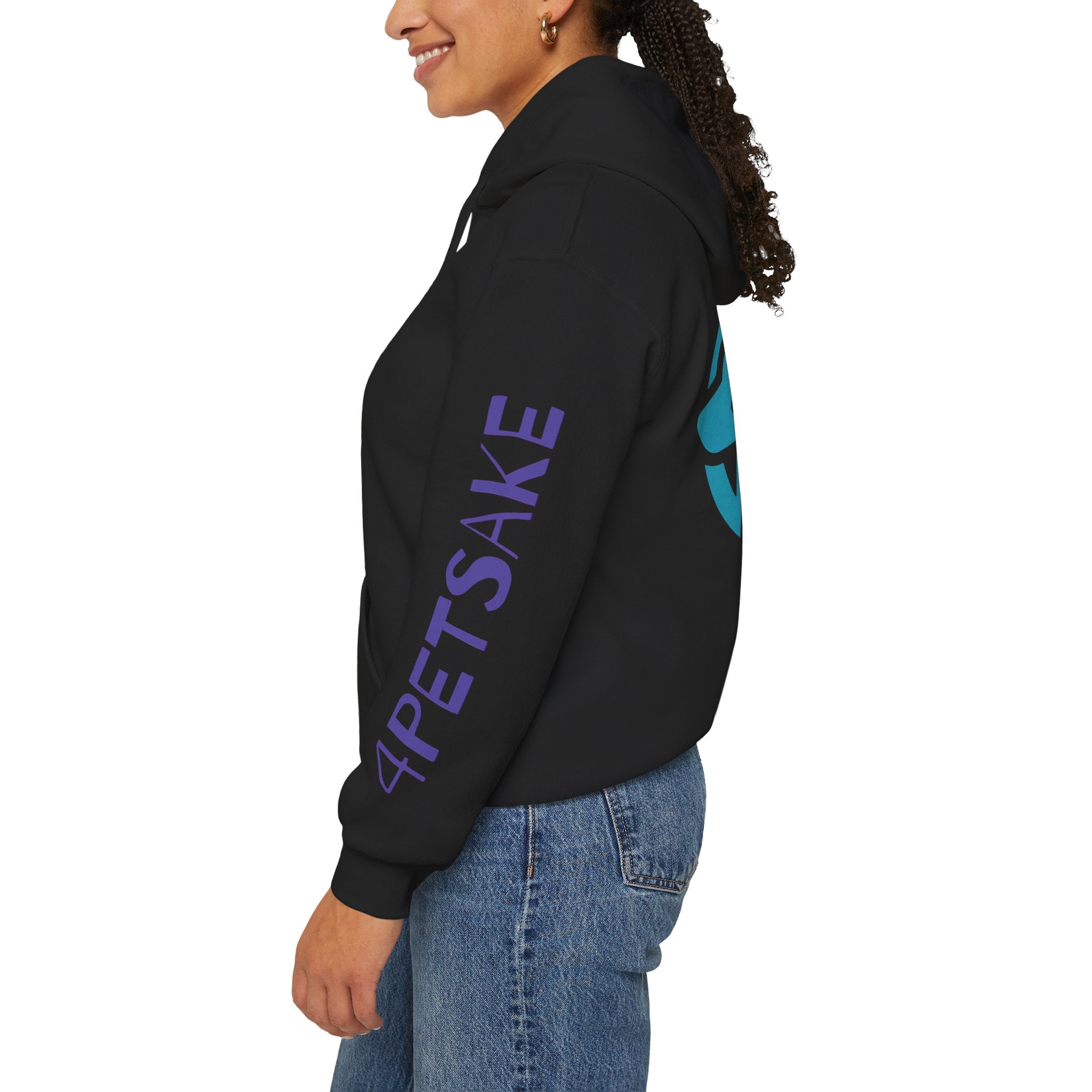 4Petsake Logo Hoodie — Pet Rescue & Adoption Support Pullover