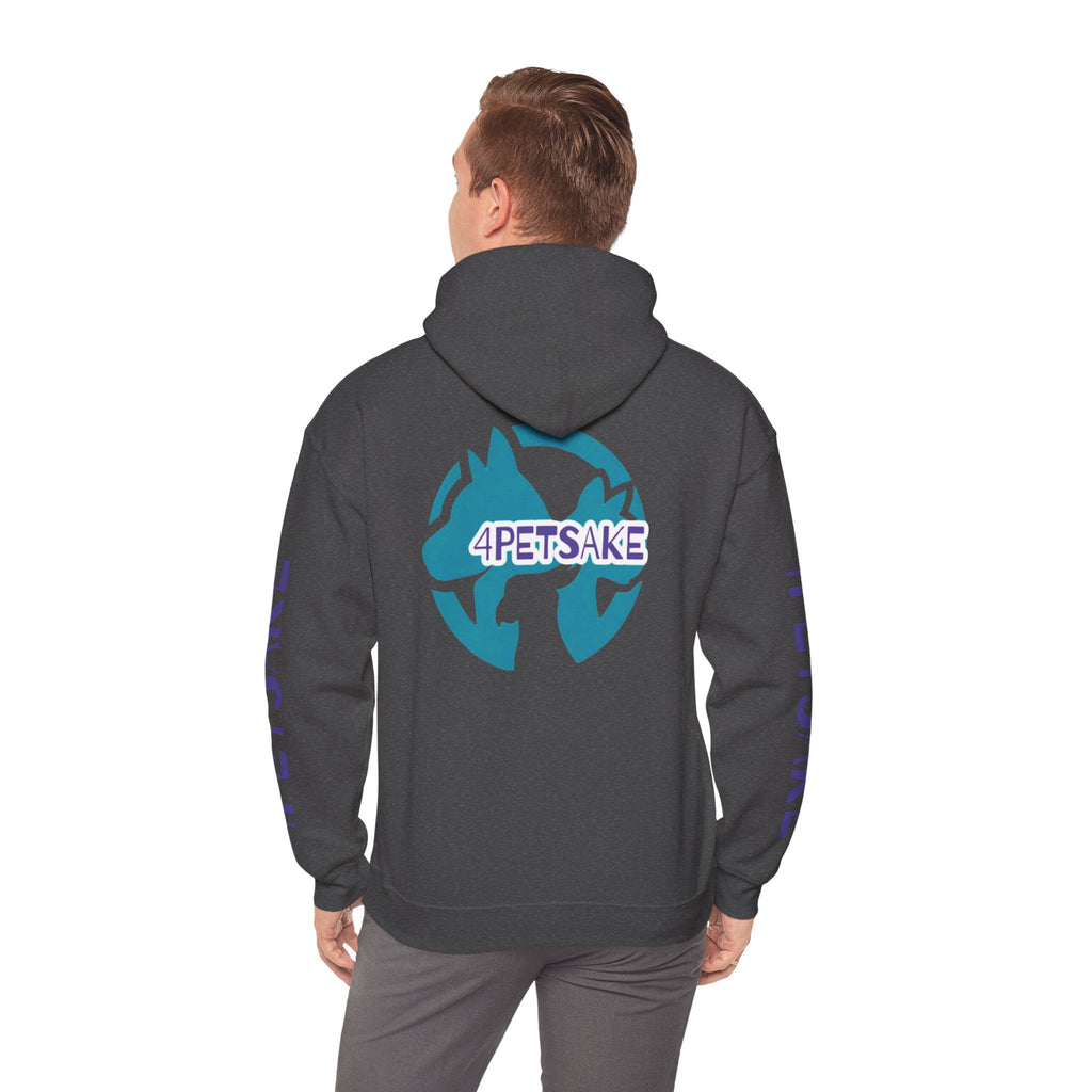 4Petsake Logo Hoodie — Pet Rescue & Adoption Support Pullover