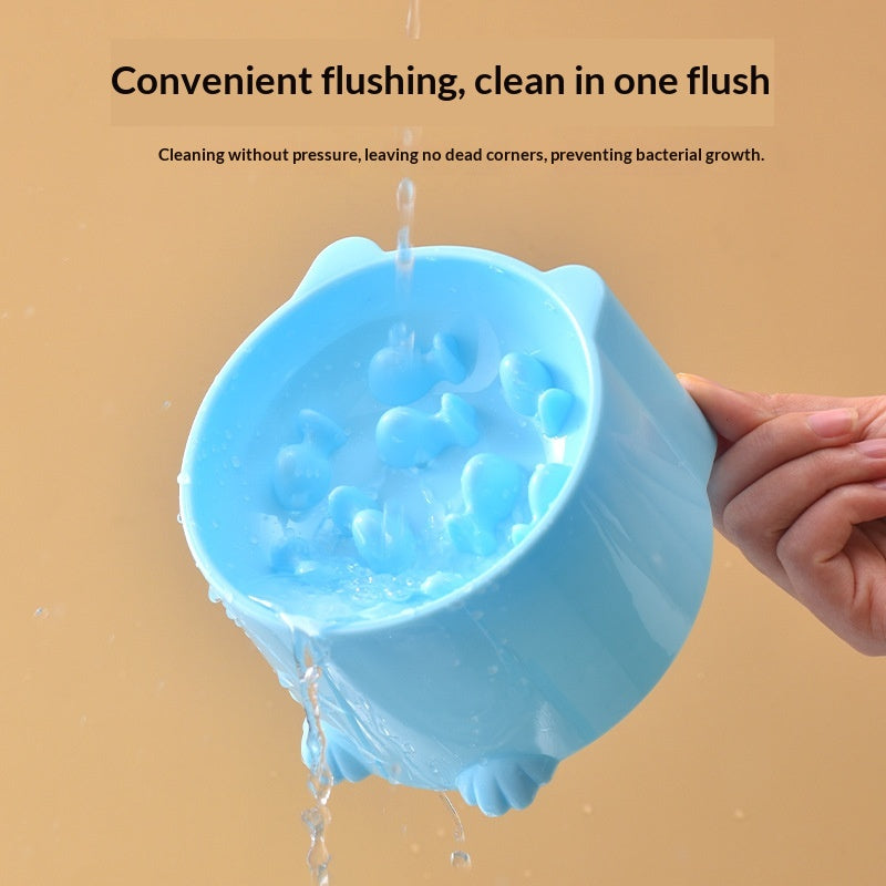 Solid Color Minimalism Slow-feeding Anti-choking Pet Bowl