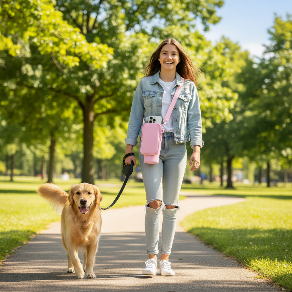 Slok Water Bottle Carrier Bag, Compatible With 40oz Tumbler With Handle, Simple Adjustable Strap. Ideal For Outdoor Walking, Hiking, Travelling