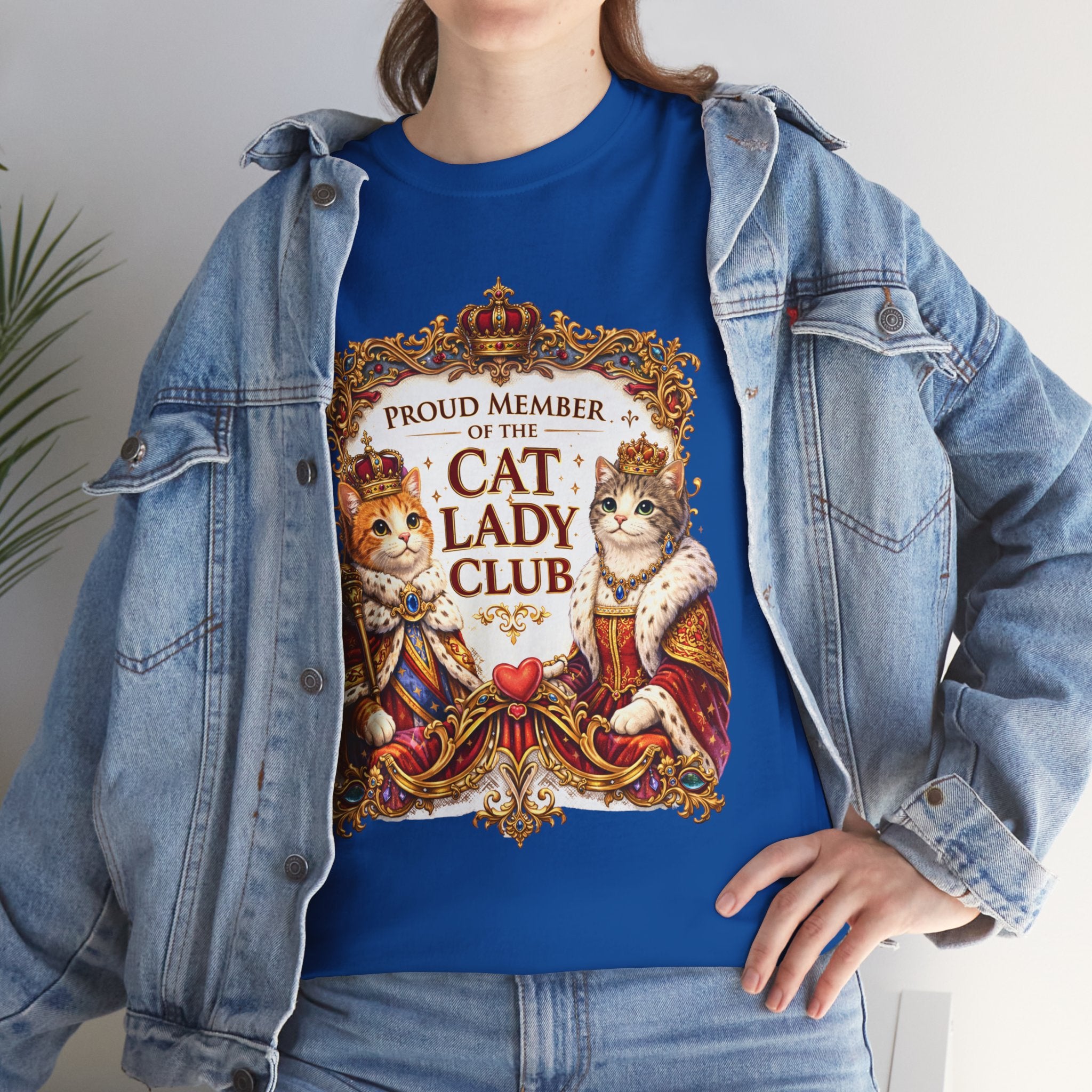 Cat Lady Club T-Shirt — Proud Member Vintage Royal Cats Tee