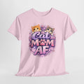 Cat Mom AF T-Shirt – Cute Kittens Paw Graphic Tee for Cat Lovers