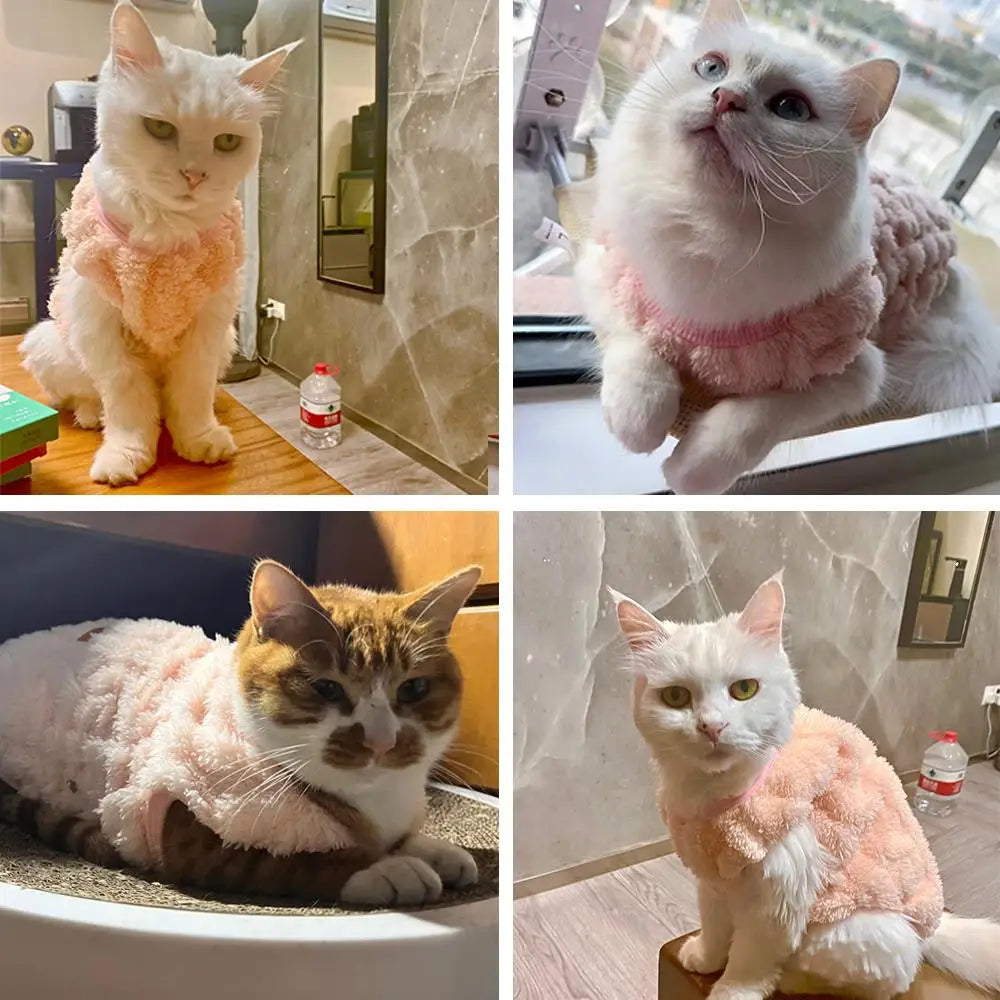 Fleece Warm Dog Cloth Sleeveless Soft Cozy Plush Vest Puppy Winter Overall for Small Medium Pet Sweatshirt  for Dog and Cat