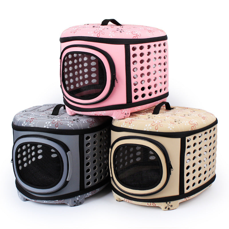 Portable, Foldable EVA Handbag For Pets - Dog And Cat - For Easy Carrying When Going Out.