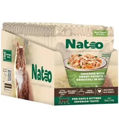 2.4oz Natoo Wet CAT recipe in broth